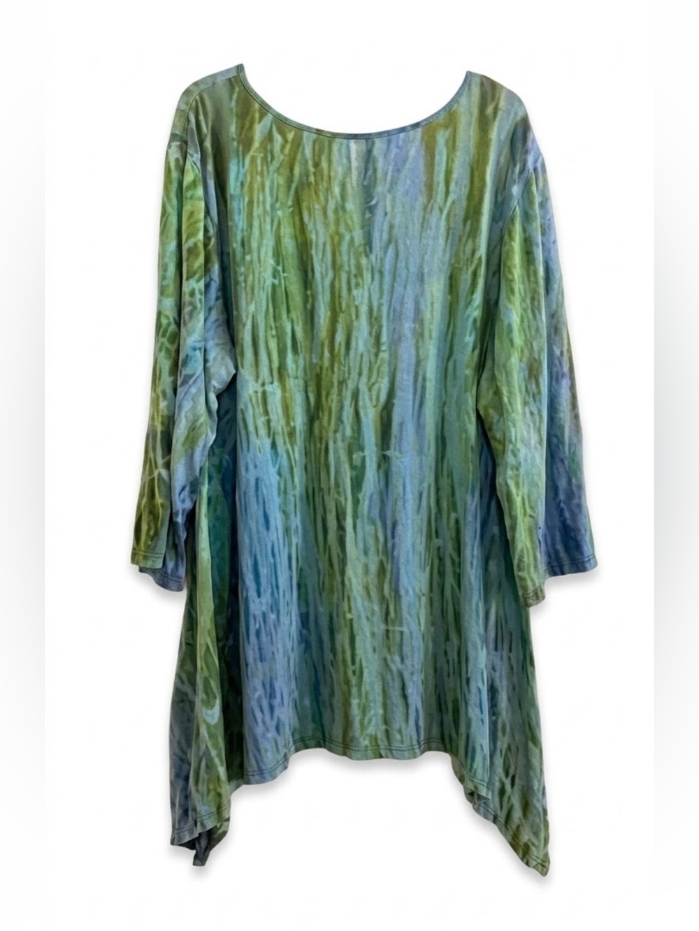 Flowy ‎ Gorpcore Fairy Green and Blue Tunic Top (Not size check measurements)